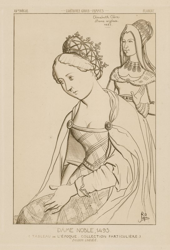 Elizabeth Clere, englische Adlige, 1495 von Raphael Jacquemin