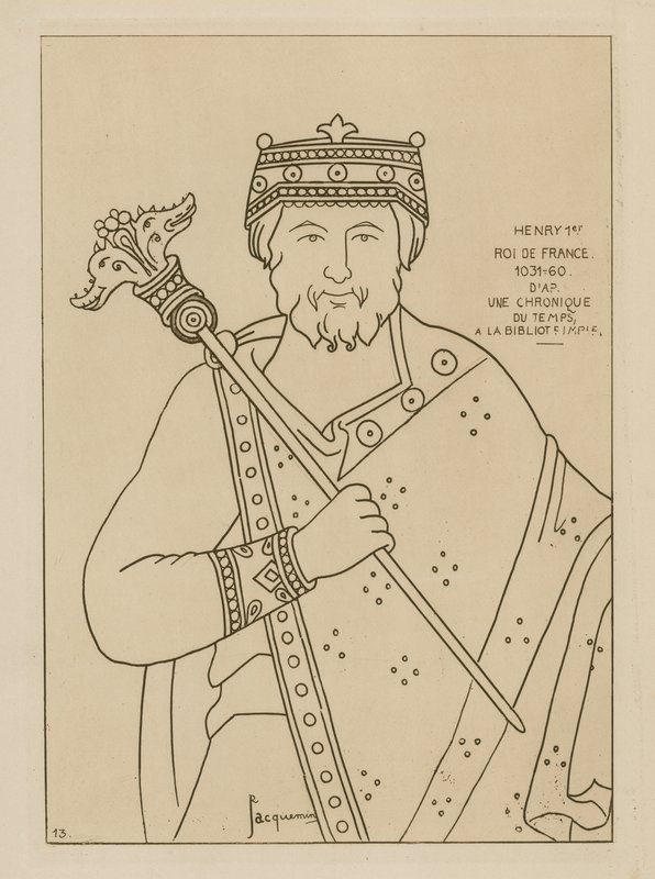 Heinrich I., König von Frankreich, 1031-1060 von Raphael Jacquemin