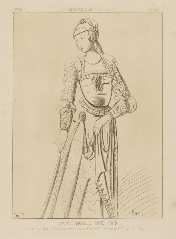 Edle Frau, 1500-1510 von Raphael Jacquemin