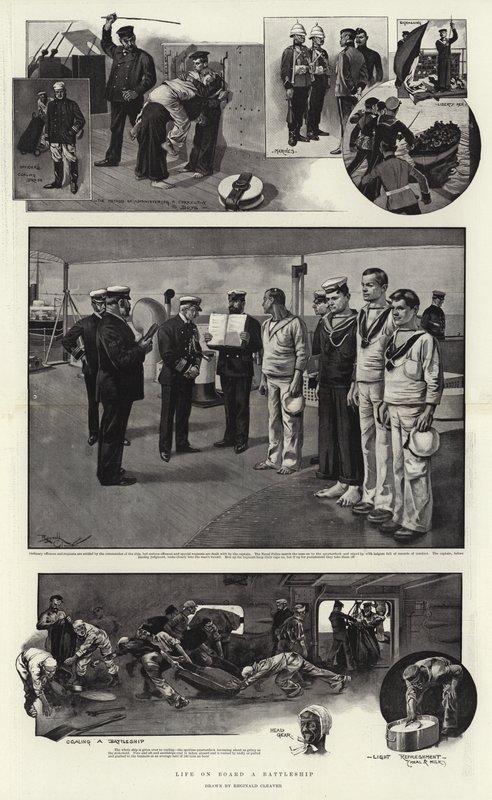Leben an Bord eines Schlachtschiffs von Reginald Thomas Cleaver