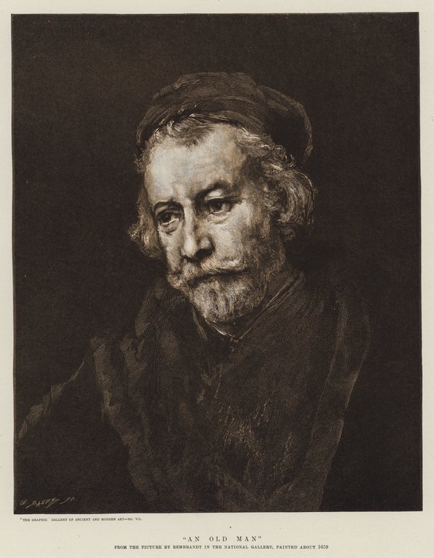 Ein alter Mann von Rembrandt van Rijn