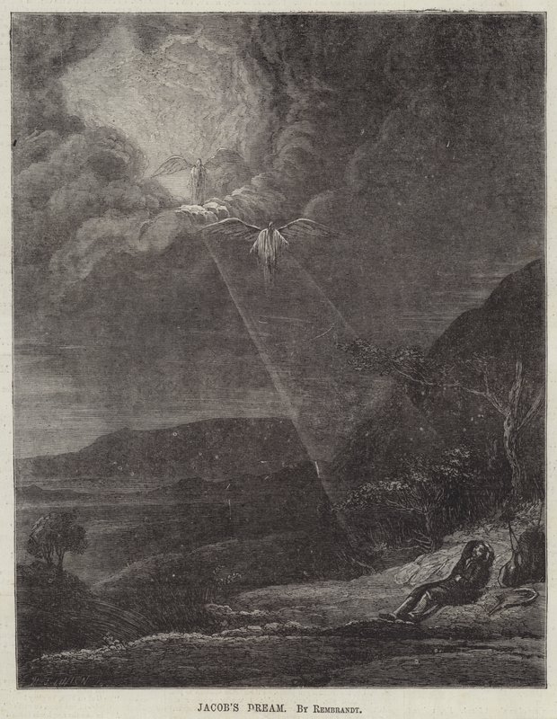 Jakobs Traum von Rembrandt van Rijn