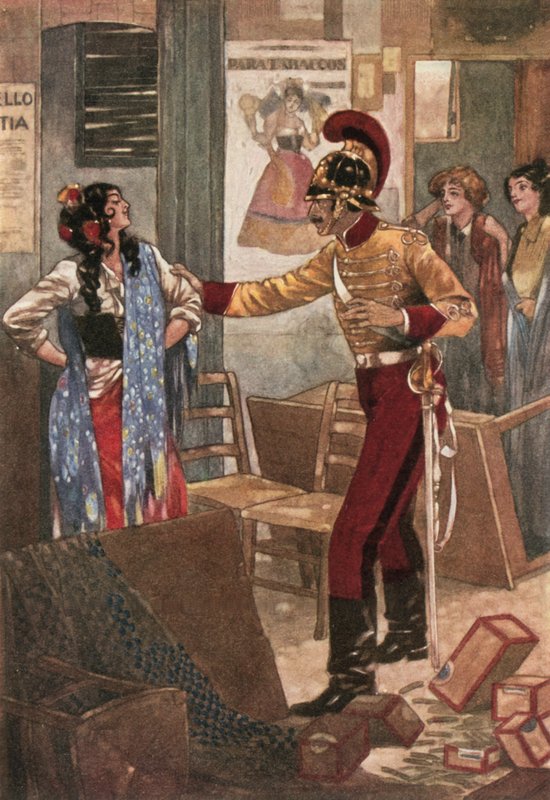 Die Verhaftung von Carmen von René Bull