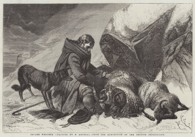 Schlechtes Wetter von Richard Ansdell