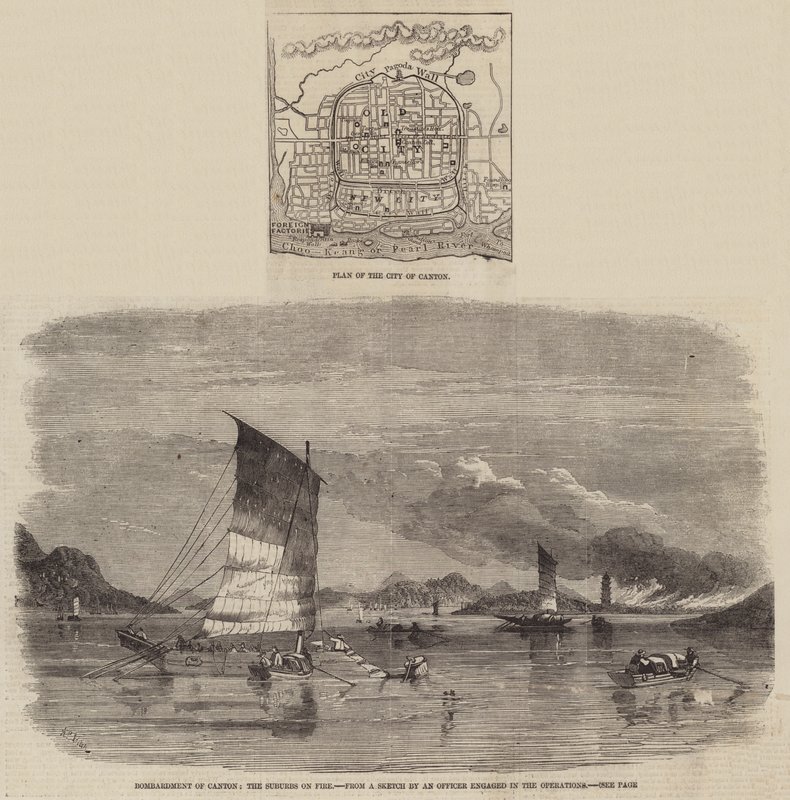 Bombardierung von Kanton von Richard Principal Leitch