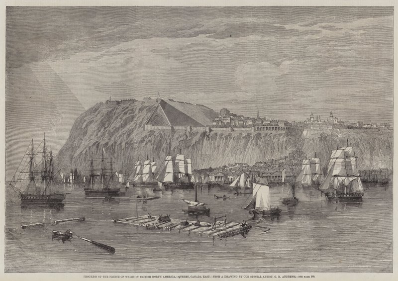 Fortschritt des Prinzen von Wales in Britisch-Nordamerika, Quebec, Kanada Ost von Richard Principal Leitch