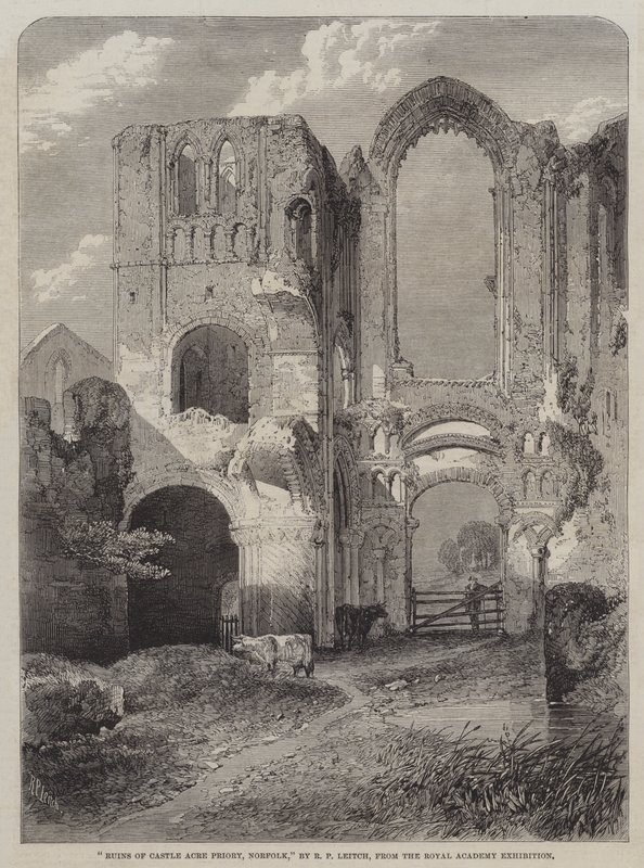 Ruinen des Castle Acre Priory, Norfolk von Richard Principal Leitch