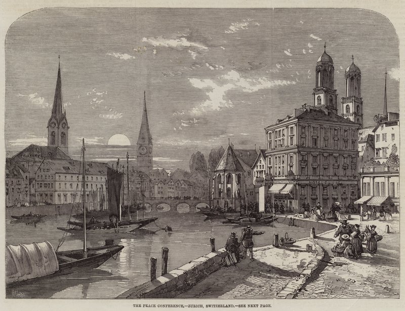 Die Friedenskonferenz, Zürich, Schweiz von Richard Principal Leitch