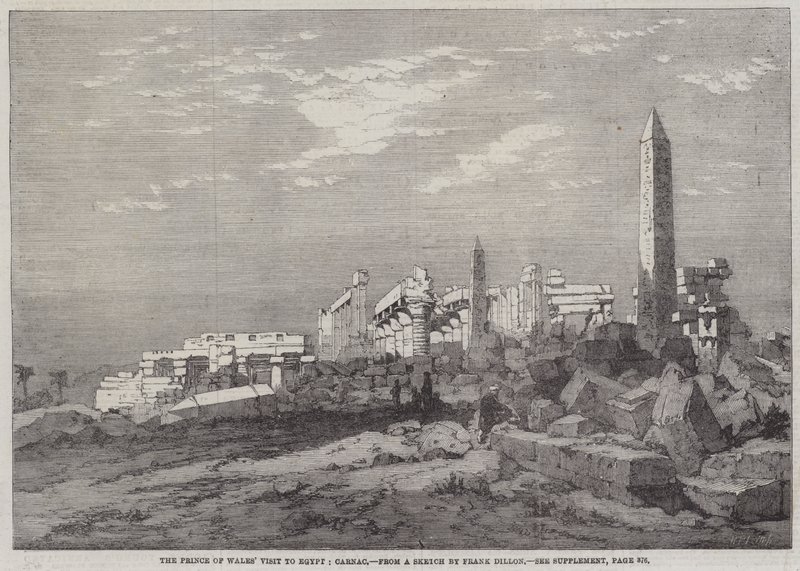 Der Besuch des Prinzen von Wales in Ägypten, Karnak von Richard Principal Leitch