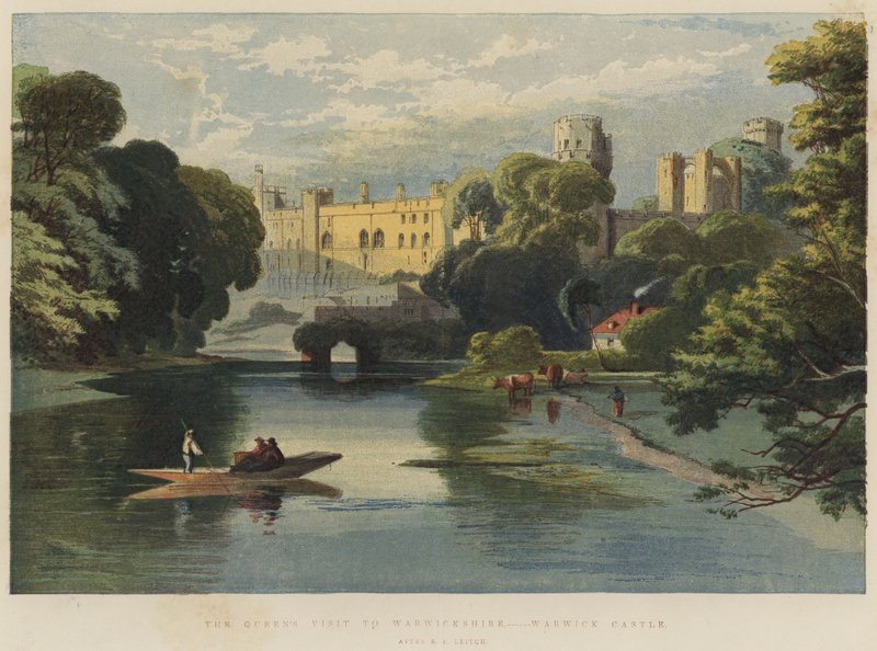 Der Besuch der Königin in Warwickshire, Warwick Castle von Richard Principal Leitch