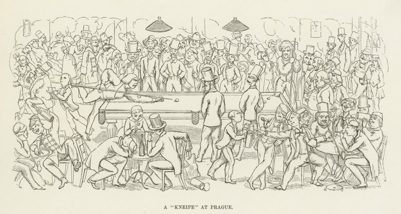 Eine Kneipe in Prag von Richard Doyle