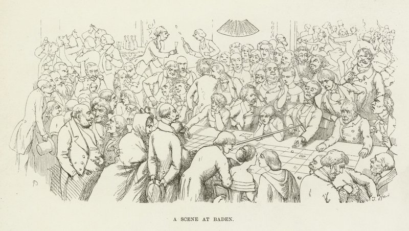 Eine Szene in Baden von Richard Doyle