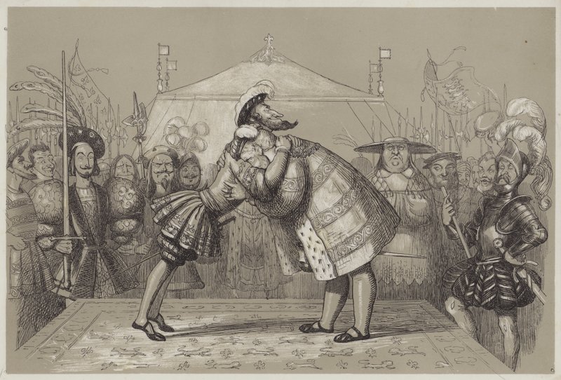 Feld des Goldenen Tuchs (Aquatinta) von Richard Doyle