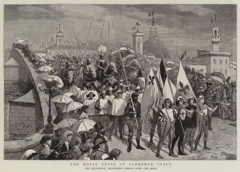 Die königlichen Feste in Florenz, Italien von Robert Barnes