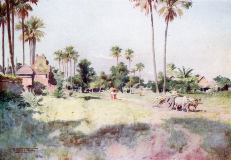 Eine Straße in Taungwingyi von Robert George Talbot Kelly