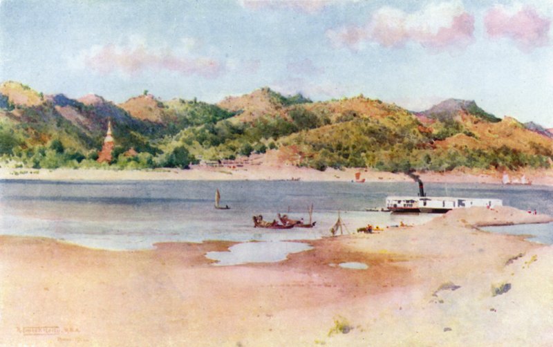 Landungs-Ghaut in Prome, Niedriger Fluss von Robert George Talbot Kelly