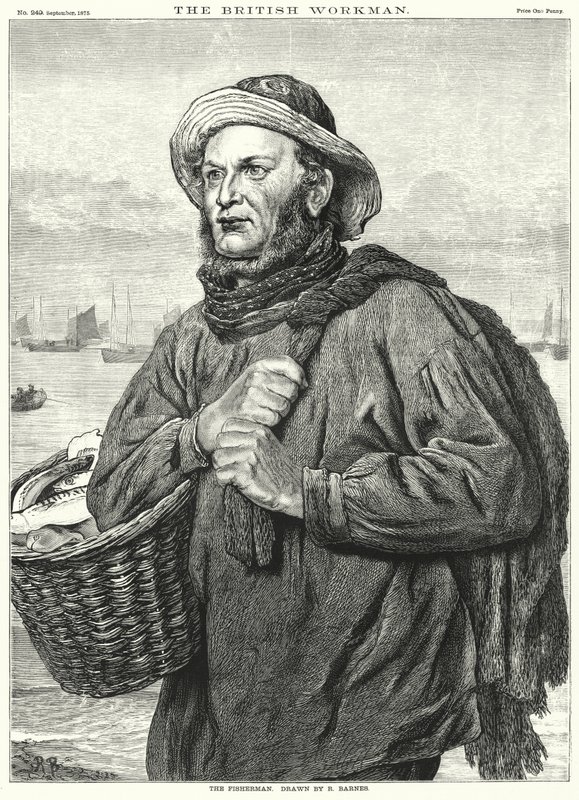Der Fischer (Stich) von Robert Barnes