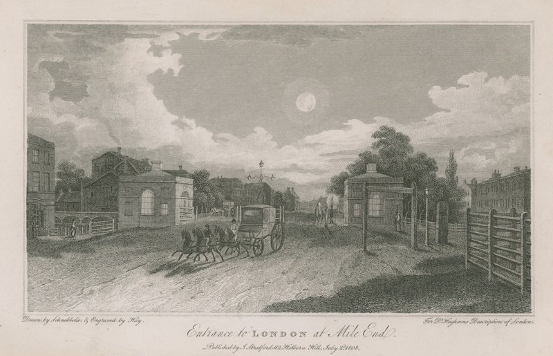 Eingang zu London in Mile End von Robert Blemell Schnebbelie