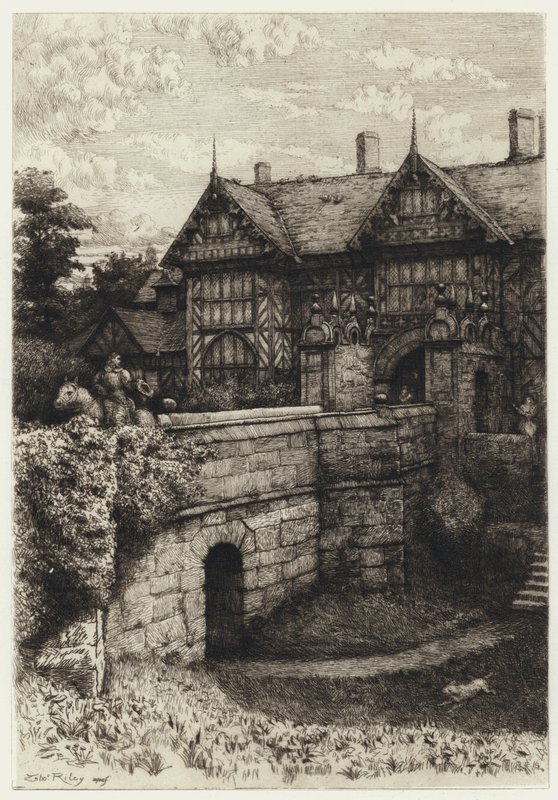 Speke Hall (Radierung) von Robert Kent (after) Thomas