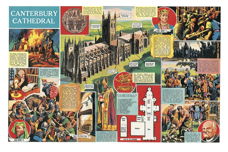 Kathedrale von Canterbury von Ron Embleton
