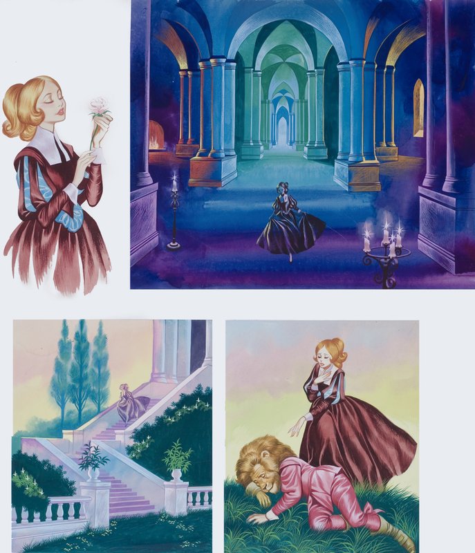 Illustrationen zu Die Schöne und das Biest von Ron Embleton