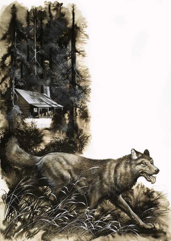 Laufender Wolf von Ron Embleton