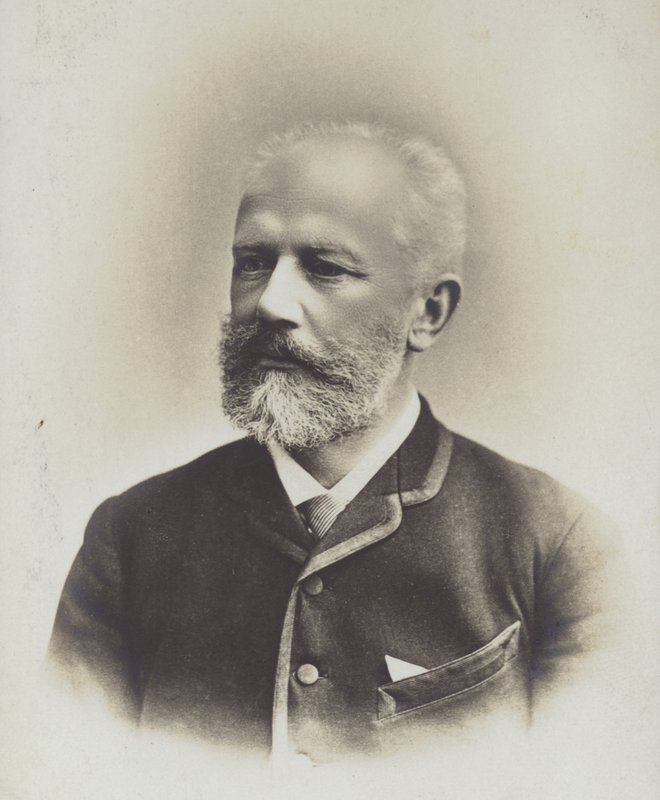 Porträt von Pjotr Iljitsch Tschaikowski von Russian Photographer
