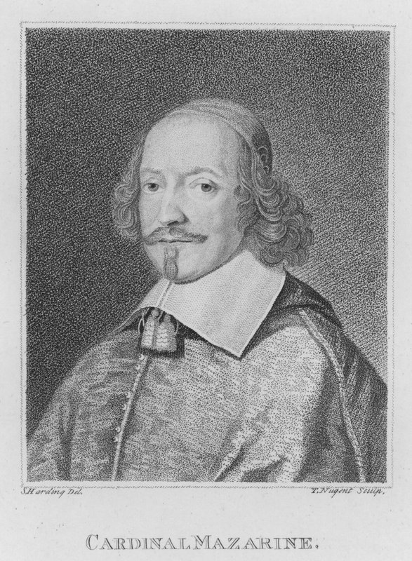 Kardinal Mazarine (Gravur) von S. (after) Harding