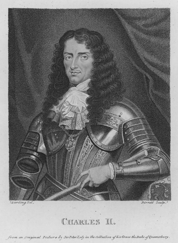 Karl II. (Gravur) von S. (after) Harding