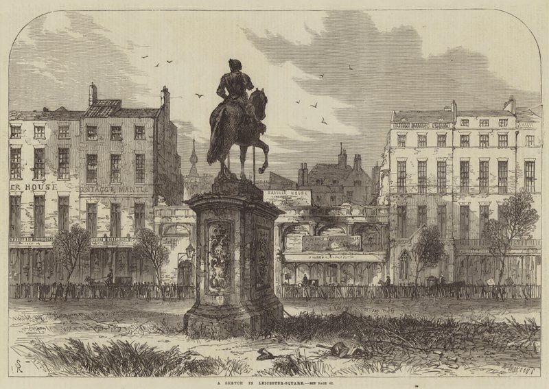 Eine Skizze am Leicester-Square von Samuel Read