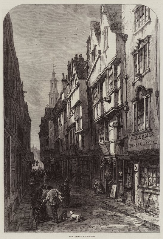 Alt-London, Wych-Street von Samuel Read