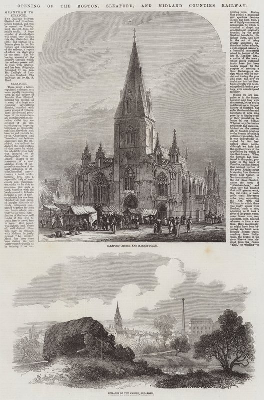 Eröffnung der Boston, Sleaford und Midland Counties Eisenbahn von Samuel Read