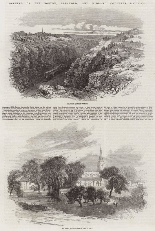 Eröffnung der Boston, Sleaford und Midland Counties Railway von Samuel Read