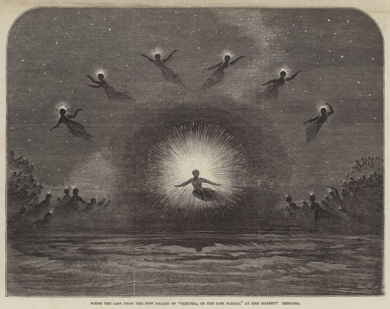 Szene die Letzte aus dem neuen Ballett von Electra, oder Die verlorene Plejade, im Her Majesty