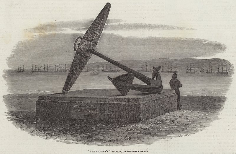 Der Anker der Victory, am Strand von Southsea von Samuel Read