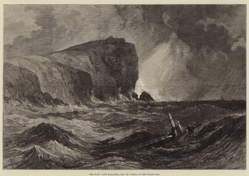 Der Krieg, Kap Kalagria, Bucht von Varna, im Schwarzen Meer von Samuel Read