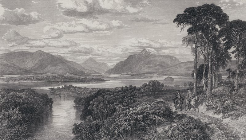 Illustration für Rob Roy von Samuel (after) Bough