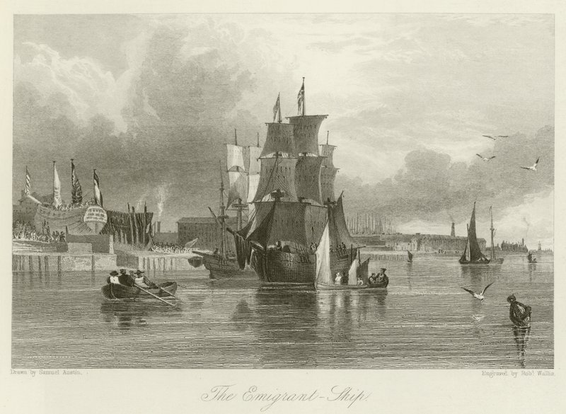 Das Auswandererschiff von Samuel Austin