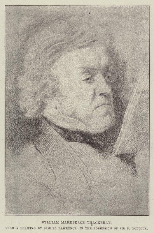 William Makepeace Thackeray von Samuel Lawrence