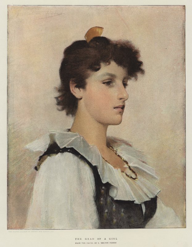 Der Kopf eines Mädchens von Samuel Melton Fisher
