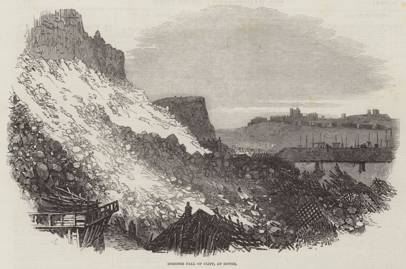 Immense Klippensturz in Dover von Samuel Read
