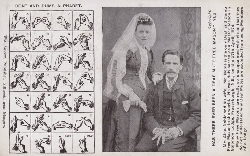 Alphabet für Taubstumme von Scottish Photographer