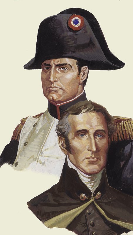 Napoleon und Wellington von Severino Baraldi