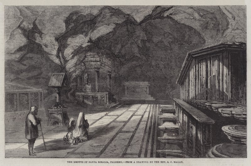 Die Grotte von Santa Rosalia, Palermo von Solomon Caesar Malan