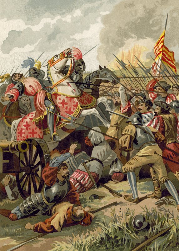 Schlacht von Cerignola, Italien, 1503 von Spanish School