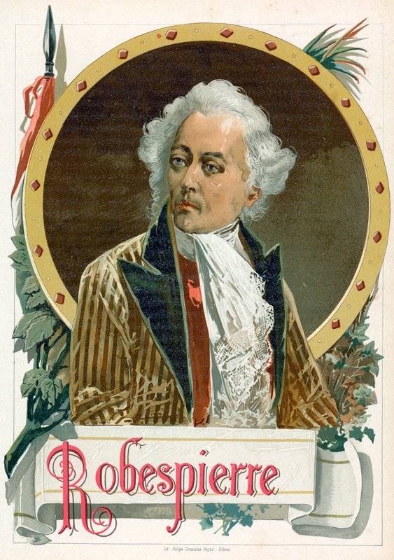 Maximilien Robespierre von Spanish School