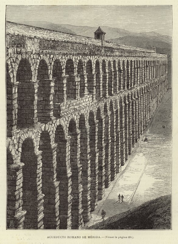 Römisches Aquädukt in Mérida von Spanish School
