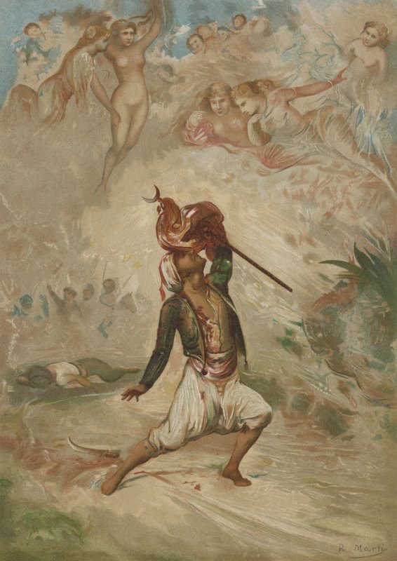 Die Huri des Propheten von Spanish School