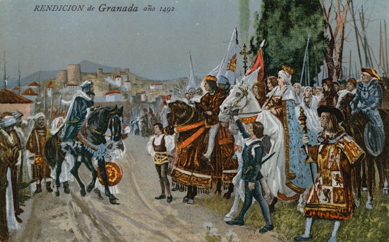 Die Kapitulation von Granada, 1492 von Spanish School