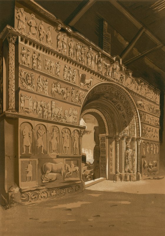 Triumphbogen von Santa Maria de Ripoll von Spanish School